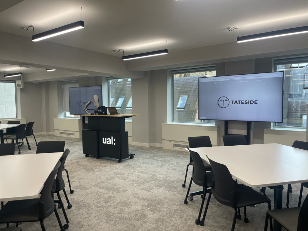 London audio-visual installer Tateside installed UAL classroom